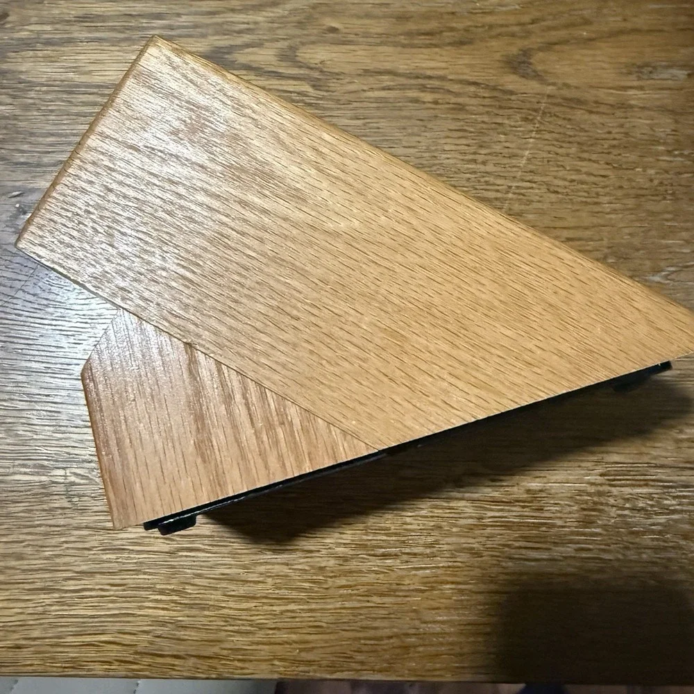 CUTCO 10-Slot Solid Wooden Block 9 Knife 1 Sharpen Storage Blade Made in USA EUC